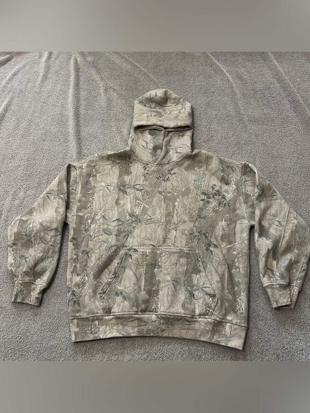 Abercrombie & Fitch Soft Essentials Camo Hoodie Mens XS Oversized Pullover